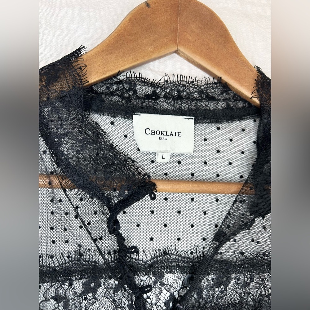 Elegant Black Lace Mini Dress - Picture 13 of 15